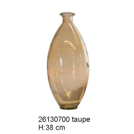 Tropfenflasche Riva XL in Taupe, H:38 cm, VE 2