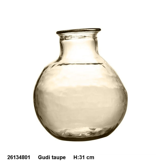 Flasche Gudi in 2 Farben, H:31 cm, Taupe, Wald,  VE2