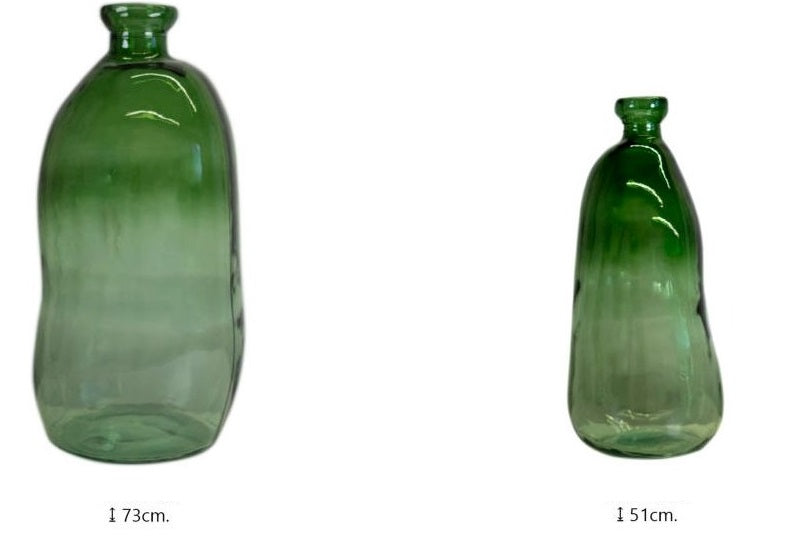 Flasche Finn in Waldgrün, H:73 cm, VE2