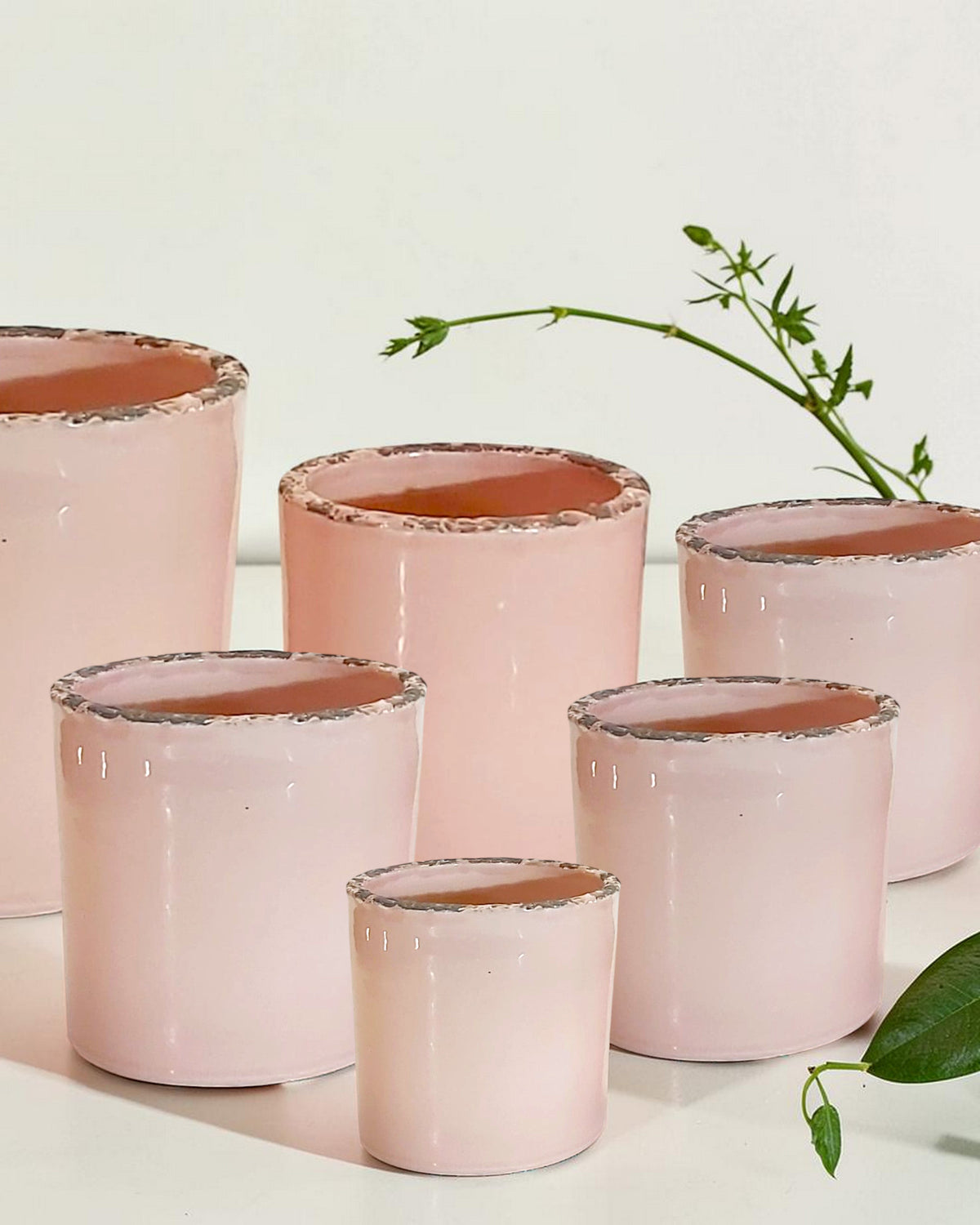 Übertopf Brixen Rosé in 5 Größen, D:10-20 cm, VE:4-12