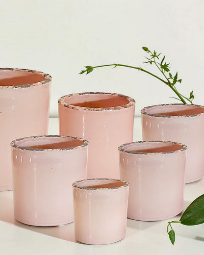 Übertopf Brixen Rosé in 5 Größen, D:10-20 cm, VE:4-12