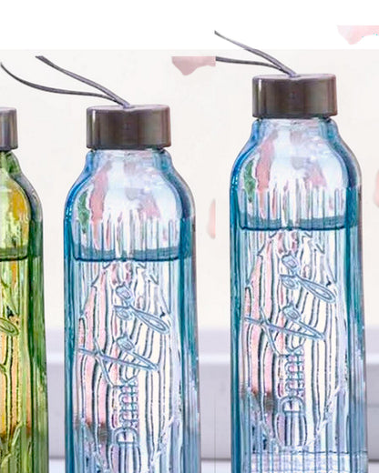 Glasflasche to go in 3 Farben, 640 cc H:23 cm VE6