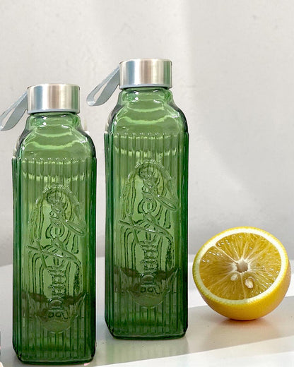 Glasflasche to go in 3 Farben, 640 cc H:23 cm VE6