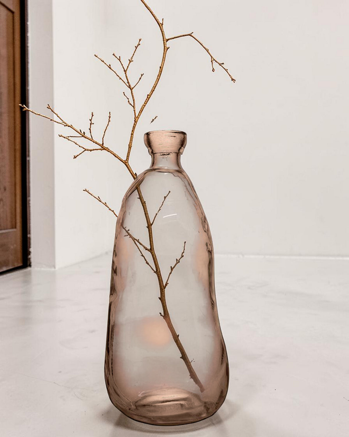 Flasche Bero in 2 Farben, H:51 cm, Taupe, Wald, VE2