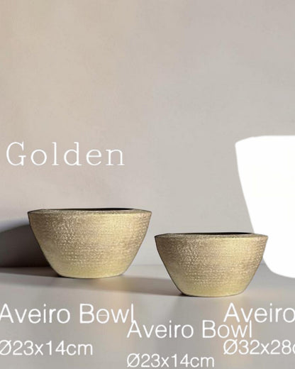 Serie Aveiro gold, Übertöpfe, Schalen, Vasen