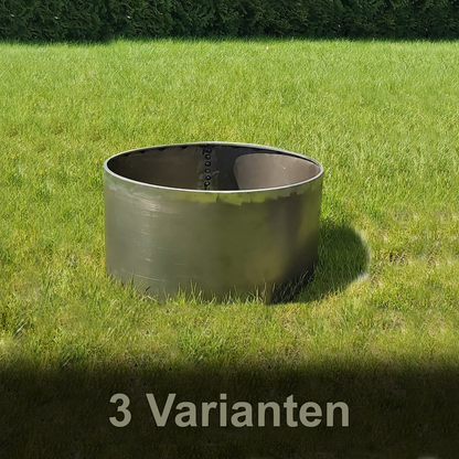 Gefäß Pipe bowl size 1mm Natur, Varianten: D:40 H:30cm, 50x30 cm, 1,5mm 60x40 cm, VE2