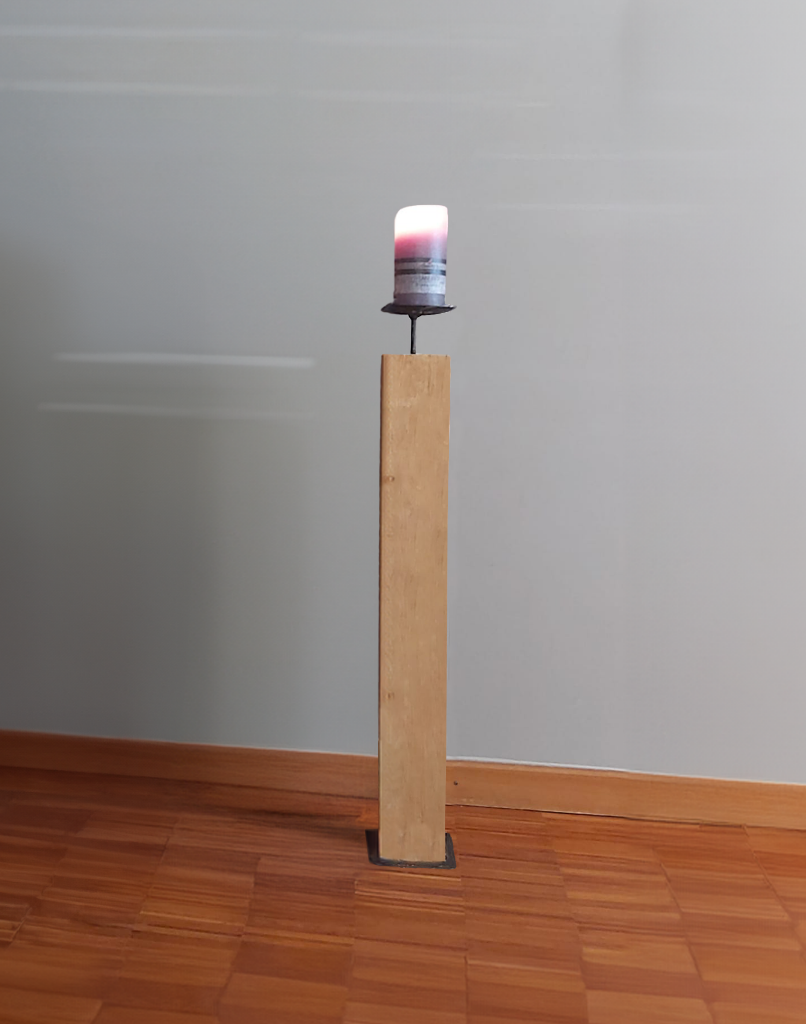 Holzsäule Lara, 80, 100, 120 cm, VE2