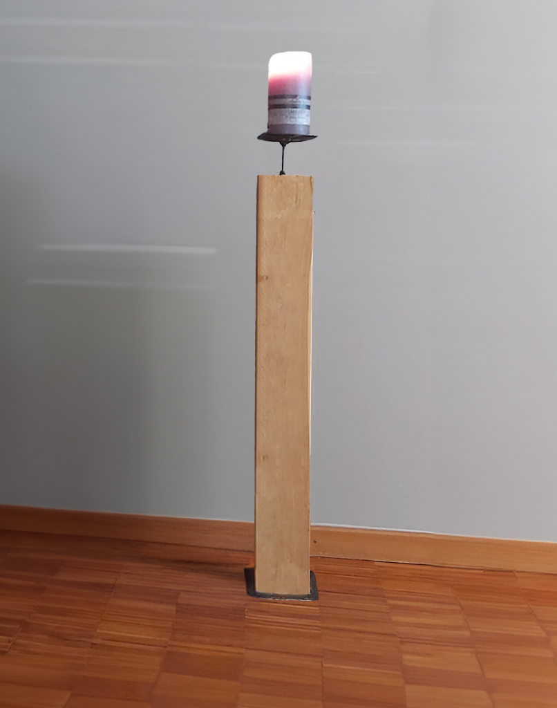 Holzsäule Lara, 80, 100, 120 cm, VE2